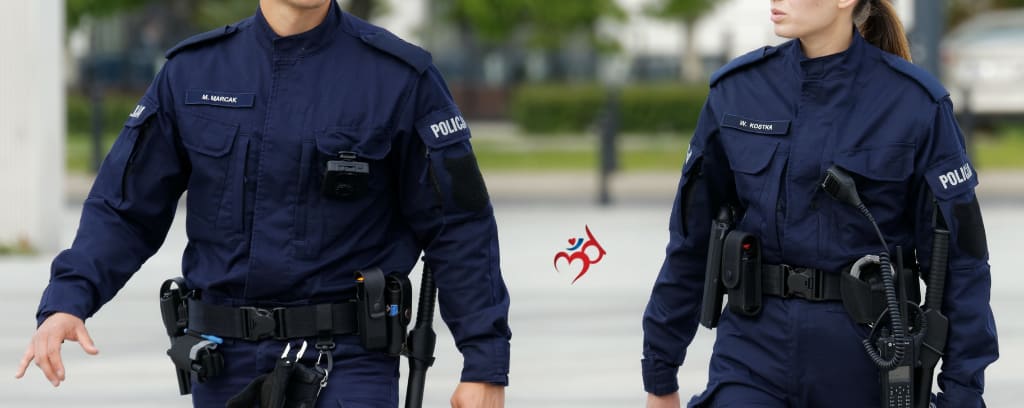 Photo of two uniformed police officers