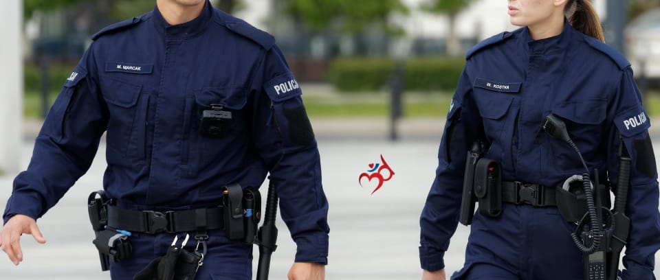 Photo of two uniformed police officers