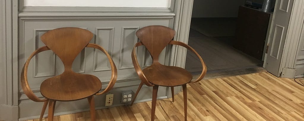 Photo of empty chairs in waiting area