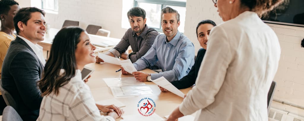 Photo of volunteer leading a team 