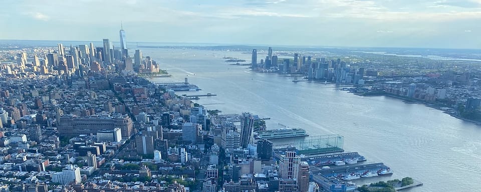 Photo of Lower Manhattan from The Edge